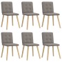 Sillas de comedor 6 unidades de tela gris taupe de , Sillas de comedor - Ref: Foro24-3315444, Precio: 292,05 €, Descuento: %