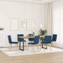Sillas de comedor 6 unidades tela azul de , Sillas de comedor - Ref: Foro24-3315446, Precio: 292,05 €, Descuento: %