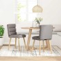 Sillas de comedor 2 unidades tela gris taupé de , Sillas de comedor - Ref: Foro24-4101299, Precio: 112,87 €, Descuento: %
