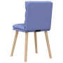 Sillas de comedor 2 uds tela azul jeans de , Sillas de comedor - Ref: Foro24-4101303, Precio: 111,31 €, Descuento: %