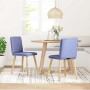 Sillas de comedor 2 uds tela azul jeans de , Sillas de comedor - Ref: Foro24-4101265, Precio: 110,42 €, Descuento: %