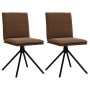 Silla de comedor cuero sintético marrón de , Sillas de comedor - Ref: Foro24-4101278, Precio: 116,05 €, Descuento: %