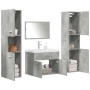 Set muebles de baño 5 piezas madera ingeniería gris hormigón de , Muebles de baño - Ref: Foro24-3324905, Precio: 311,73 €, De...