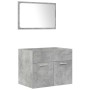 Set muebles de baño 5 piezas madera ingeniería gris hormigón de , Muebles de baño - Ref: Foro24-3324905, Precio: 311,73 €, De...