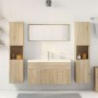 Juego de muebles de baño 5 pzas madera ingeniería roble Sonoma de , Muebles de baño - Ref: Foro24-3325031, Precio: 405,05 €, ...