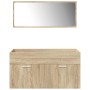 Juego de muebles de baño 5 pzas madera ingeniería roble Sonoma de , Muebles de baño - Ref: Foro24-3325031, Precio: 405,05 €, ...