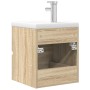 Set de muebles de baño 2 pzas madera contrachapada roble Sonoma de , Muebles de baño - Ref: Foro24-3325038, Precio: 167,03 €,...