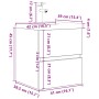 Set de muebles de baño 2 pzas madera contrachapada roble Sonoma de , Muebles de baño - Ref: Foro24-3325038, Precio: 167,03 €,...