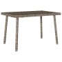 Mesa centro jardín rectangular gris 60x40x37 cm ratán sintético de , Mesas de jardín - Ref: Foro24-4104052, Precio: 31,01 €, ...