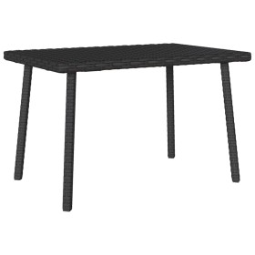 Mesa centro jardín rectangular negra 60x40x37cm ratán sintético de , Mesas de jardín - Ref: Foro24-4104050, Precio: 33,64 €, ...