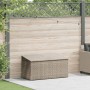 Caja almacenaje jardín ratán sintético gris claro 110x50x58 cm de , Cajas de almacenaje para exteriores - Ref: Foro24-4104073...