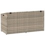 Caja almacenaje jardín ratán sintético gris claro 110x50x58 cm de , Cajas de almacenaje para exteriores - Ref: Foro24-4104073...