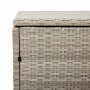 Caja almacenaje jardín ratán sintético gris claro 110x50x58 cm de , Cajas de almacenaje para exteriores - Ref: Foro24-4104073...