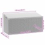 Caja almacenaje jardín ratán sintético gris claro 110x50x58 cm de , Cajas de almacenaje para exteriores - Ref: Foro24-4104073...