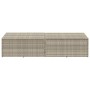 Caja almacenaje jardín ratán sintético gris claro 220x50x58 cm de , Cajas de almacenaje para exteriores - Ref: Foro24-4104078...