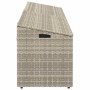 Caja almacenaje jardín ratán sintético gris claro 220x50x58 cm de , Cajas de almacenaje para exteriores - Ref: Foro24-4104078...