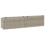 Caja almacenaje jardín ratán sintético gris claro 220x50x58 cm de , Cajas de almacenaje para exteriores - Ref: Foro24-4104078...