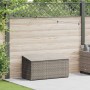 Caja de almacenaje de jardín ratán sintético gris 110x50x58 cm de , Cajas de almacenaje para exteriores - Ref: Foro24-4104071...