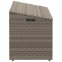 Caja de almacenaje de jardín ratán sintético gris 110x50x58 cm de , Cajas de almacenaje para exteriores - Ref: Foro24-4104071...
