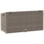 Caja de almacenaje de jardín ratán sintético gris 110x50x58 cm de , Cajas de almacenaje para exteriores - Ref: Foro24-4104071...