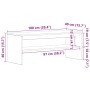 Mueble para TV madera contrachapada blanco 100x40x40 cm de , Muebles TV - Ref: Foro24-859118, Precio: 43,98 €, Descuento: %