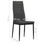 Sillas de comedor 2 unidades tela gris oscuro de , Sillas de comedor - Ref: Foro24-246179, Precio: 93,50 €, Descuento: %