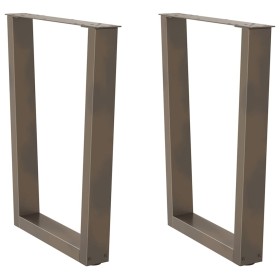 Patas para mesa de comedor en forma de V 2 uds acero natural de , Patas para mesas - Ref: Foro24-4012643, Precio: 90,11 €, De...