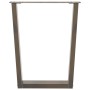 Patas para mesa de comedor en forma de V 2 uds acero natural de , Patas para mesas - Ref: Foro24-4012643, Precio: 90,11 €, De...