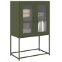 Aparador de acero verde oliva 68x39x107 cm de , Aparadores - Ref: Foro24-853378, Precio: 97,54 €, Descuento: %