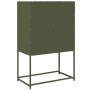 Aparador de acero verde oliva 68x39x107 cm de , Aparadores - Ref: Foro24-853378, Precio: 97,54 €, Descuento: %