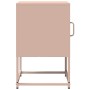 Mesita de noche de acero laminado en frío rosa 36x39x60,5 cm de , Mesitas de noche - Ref: Foro24-853327, Precio: 52,24 €, Des...