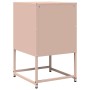 Mesita de noche de acero laminado en frío rosa 36x39x60,5 cm de , Mesitas de noche - Ref: Foro24-853327, Precio: 52,24 €, Des...