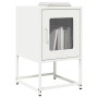 Mesita de noche de acero laminado en frío blanco 36x39x60,5 cm de , Mesitas de noche - Ref: Foro24-853331, Precio: 52,24 €, D...