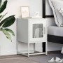 Mesita de noche de acero laminado en frío blanco 36x39x60,5 cm de , Mesitas de noche - Ref: Foro24-853331, Precio: 52,24 €, D...