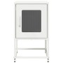 Mesita de noche de acero laminado en frío blanco 36x39x60,5 cm de , Mesitas de noche - Ref: Foro24-853331, Precio: 52,24 €, D...