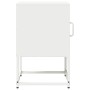 Mesita de noche de acero laminado en frío blanco 36x39x60,5 cm de , Mesitas de noche - Ref: Foro24-853331, Precio: 52,24 €, D...