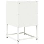 Mesita de noche de acero laminado en frío blanco 36x39x60,5 cm de , Mesitas de noche - Ref: Foro24-853331, Precio: 52,24 €, D...