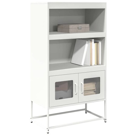 Aparador de acero blanco 68x39x123 cm de , Aparadores - Ref: Foro24-853373, Precio: 112,63 €, Descuento: %