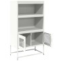 Aparador de acero blanco 68x39x123 cm de , Aparadores - Ref: Foro24-853373, Precio: 112,63 €, Descuento: %