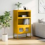 Aparador de acero amarillo mostaza 68x39x123 cm de , Aparadores - Ref: Foro24-853371, Precio: 112,63 €, Descuento: %
