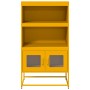 Aparador de acero amarillo mostaza 68x39x123 cm de , Aparadores - Ref: Foro24-853371, Precio: 112,63 €, Descuento: %