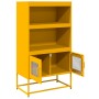 Aparador de acero amarillo mostaza 68x39x123 cm de , Aparadores - Ref: Foro24-853371, Precio: 112,63 €, Descuento: %
