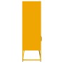 Aparador de acero amarillo mostaza 68x39x123 cm de , Aparadores - Ref: Foro24-853371, Precio: 112,63 €, Descuento: %