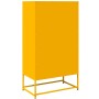 Aparador de acero amarillo mostaza 68x39x123 cm de , Aparadores - Ref: Foro24-853371, Precio: 112,63 €, Descuento: %