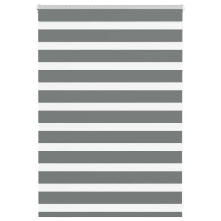 Estor cebra gris oscuro tejido ancho 105,9 cm poliéster de , Persianas y estores - Ref: Foro24-4014107, Precio: 25,45 €, Desc...