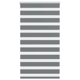 Estor cebra gris oscuro 75x150cm tejido ancho 70,9 cm poliéster de , Persianas y estores - Ref: Foro24-4014126, Precio: 22,54...