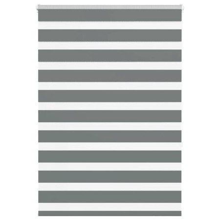Estor cebra gris oscuro tejido ancho 100,9 cm poliéster de , Persianas y estores - Ref: Foro24-4014132, Precio: 27,37 €, Desc...