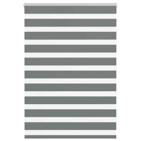 Estor cebra gris oscuro 95x150cm tejido ancho 90,9 cm poliéster de , Persianas y estores - Ref: Foro24-4014130, Precio: 26,29...