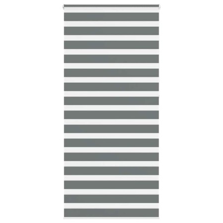 Estor cebra gris oscuro tejido ancho 105,9 cm poliéster de , Persianas y estores - Ref: Foro24-4014185, Precio: 31,19 €, Desc...