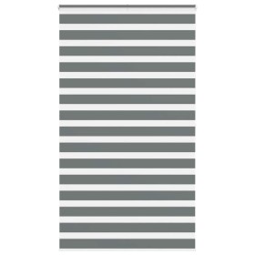 Estor cebra gris oscuro tejido ancho 130,9 cm poliéster de , Persianas y estores - Ref: Foro24-4014164, Precio: 34,73 €, Desc...